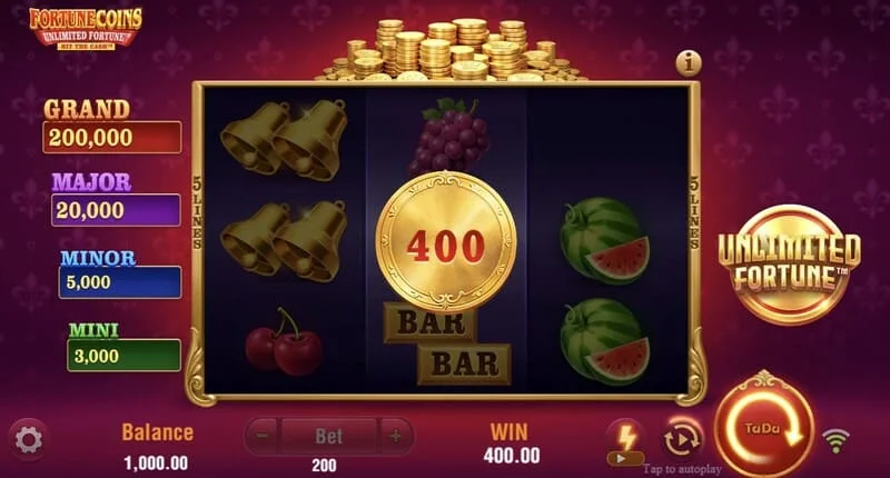 Fortune Coins Unlimited Fortune - rund Locks & Respin sa zadržavanjem novčića